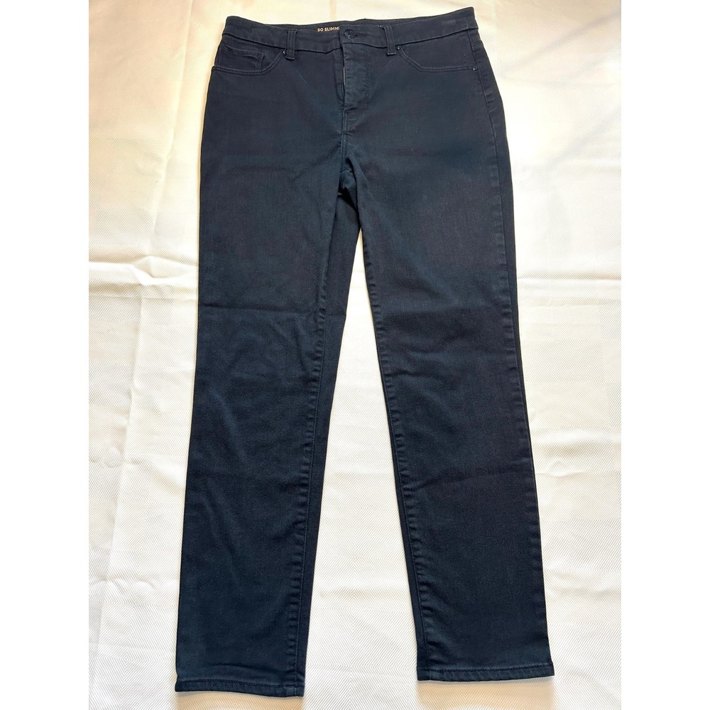 Chicos So Slimming Girlfriend Slim Leg Ankle Black Jeans/Denim Womens 0.5R/ 6 R